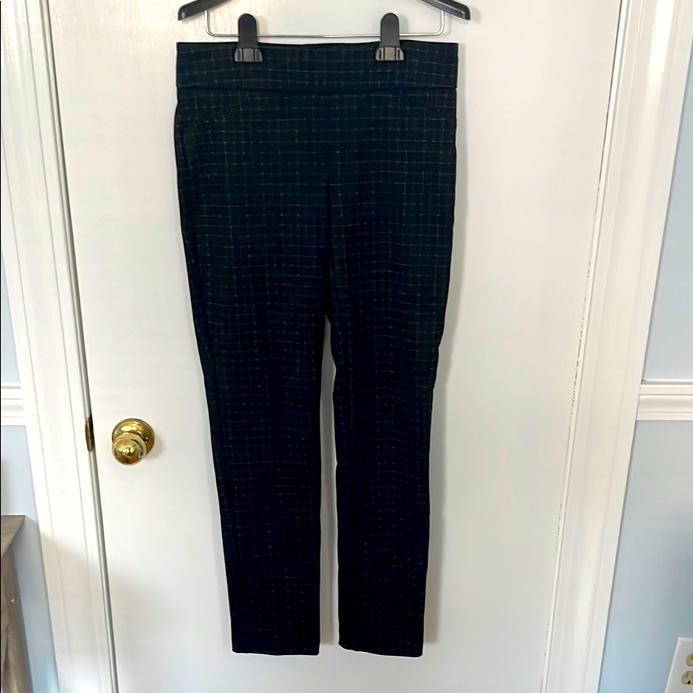 Black Plaid Work Pants